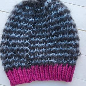 Handknitted beanie toque hat